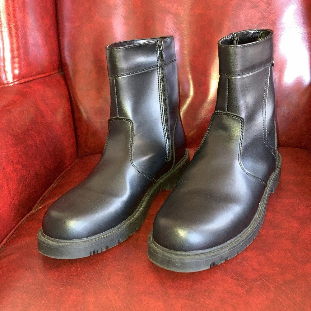 Hunter's Bay Men's Commuter Zip Fleece Boots in Black - Size 12